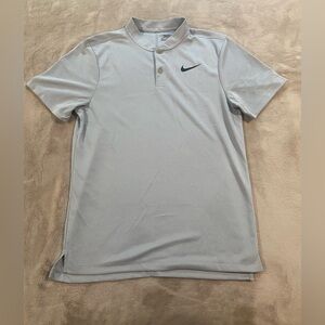 Nike Golf Dri-Fit Polo Shirt Men’s Small Gray Modern Fit Performance Athletic